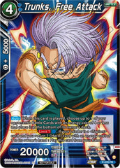 Trunks, Free Attack (Zenkai Series Tournament Pack Vol.7) (P-576) [Tournament Promotion Cards] | Amazing Games TCG