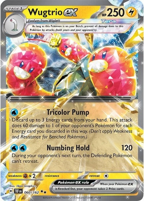 Wugtrio ex (060/162) [Scarlet & Violet: Temporal Forces] | Amazing Games TCG