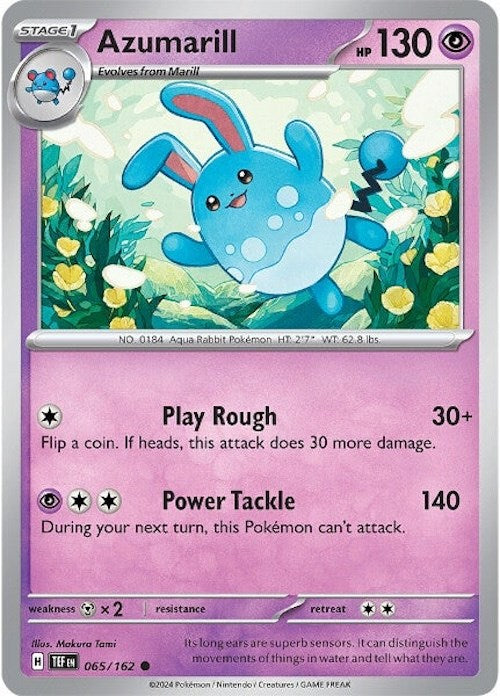 Azumarill (065/162) [Scarlet & Violet: Temporal Forces] | Amazing Games TCG