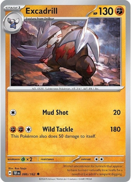 Excadrill (086/162) [Scarlet & Violet: Temporal Forces] | Amazing Games TCG