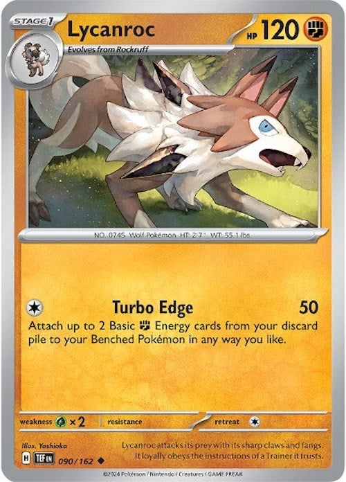 Lycanroc (090/162) [Scarlet & Violet: Temporal Forces] | Amazing Games TCG