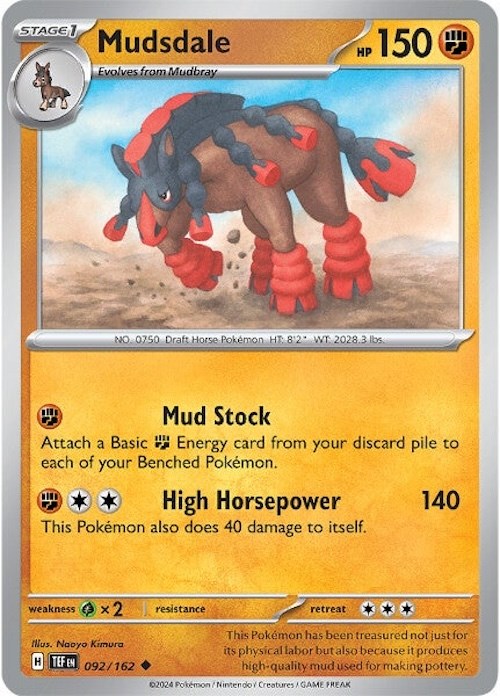 Mudsdale (092/162) [Scarlet & Violet: Temporal Forces] | Amazing Games TCG