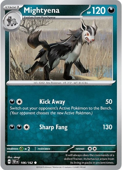 Mightyena (106/162) [Scarlet & Violet: Temporal Forces] | Amazing Games TCG