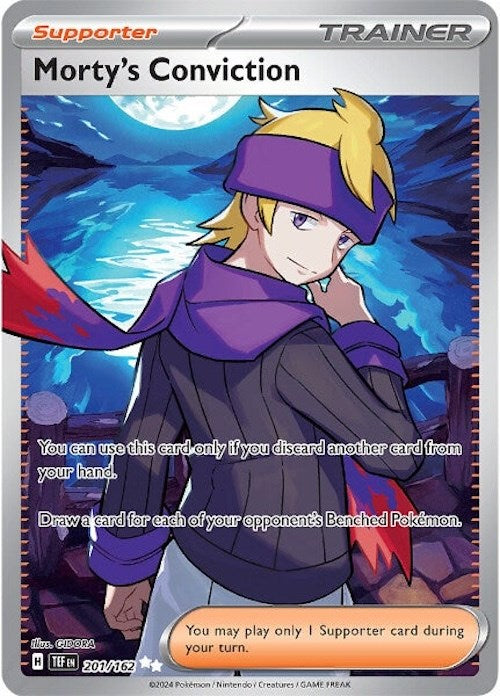 Morty's Conviction (201/162) [Scarlet & Violet: Temporal Forces] | Amazing Games TCG