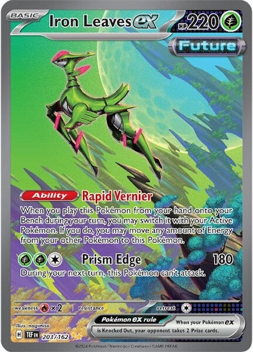 Iron Leaves ex (203/162) [Scarlet & Violet: Temporal Forces] | Amazing Games TCG