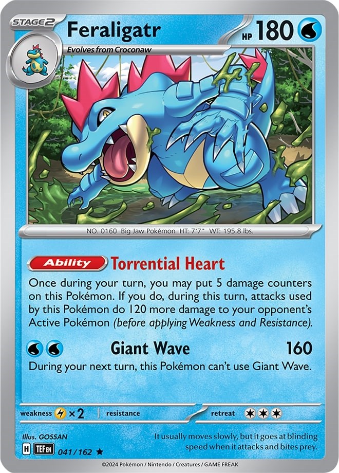 Feraligatr (041/162) (Theme Deck Exclusive) [Scarlet & Violet: Temporal Forces] | Amazing Games TCG