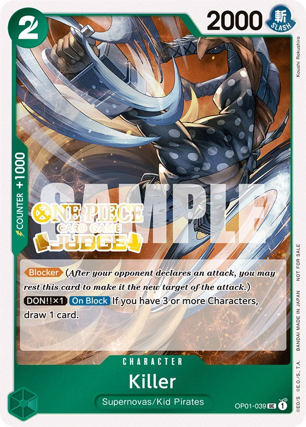 Killer (Judge Pack Vol. 3) [One Piece Promotion Cards] | Amazing Games TCG