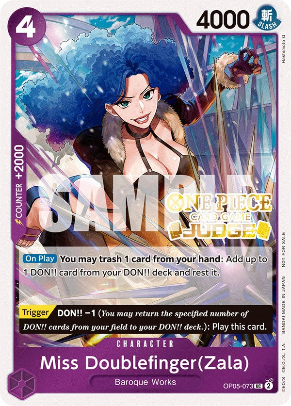 Miss Doublefinger(Zala) (Judge Pack Vol. 3) [One Piece Promotion Cards] | Amazing Games TCG
