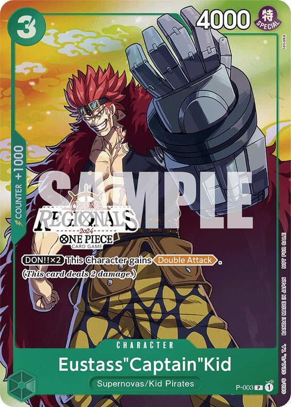 Eustass"Captain"Kid (Online Regional 2024 Vol. 2) [Participant] [One Piece Promotion Cards] | Amazing Games TCG