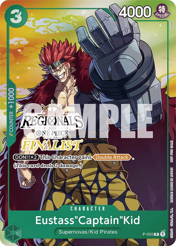 Eustass"Captain"Kid (Offline Regional 2024 Vol. 2) [Finalist] [One Piece Promotion Cards] | Amazing Games TCG