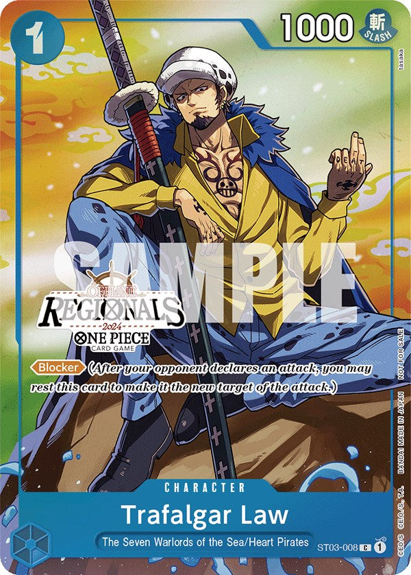 Trafalgar Law (Offline Regional 2024 Vol. 2) [Participant] [One Piece Promotion Cards] | Amazing Games TCG