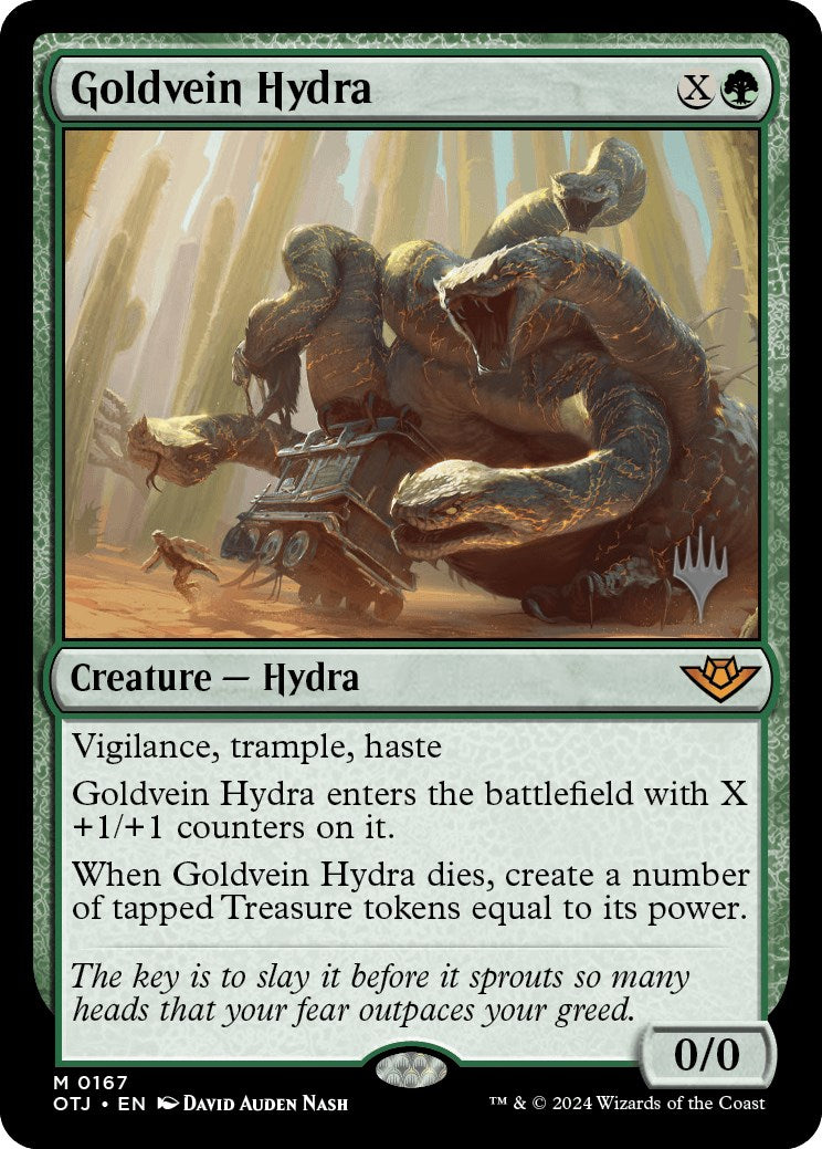 Goldvein Hydra (Promo Pack) [Outlaws of Thunder Junction Promos] | Amazing Games TCG