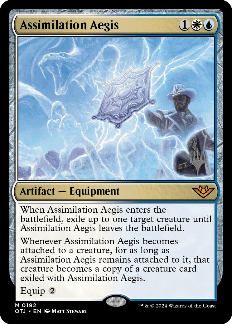 Assimilation Aegis (Promo Pack) [Outlaws of Thunder Junction Promos] | Amazing Games TCG