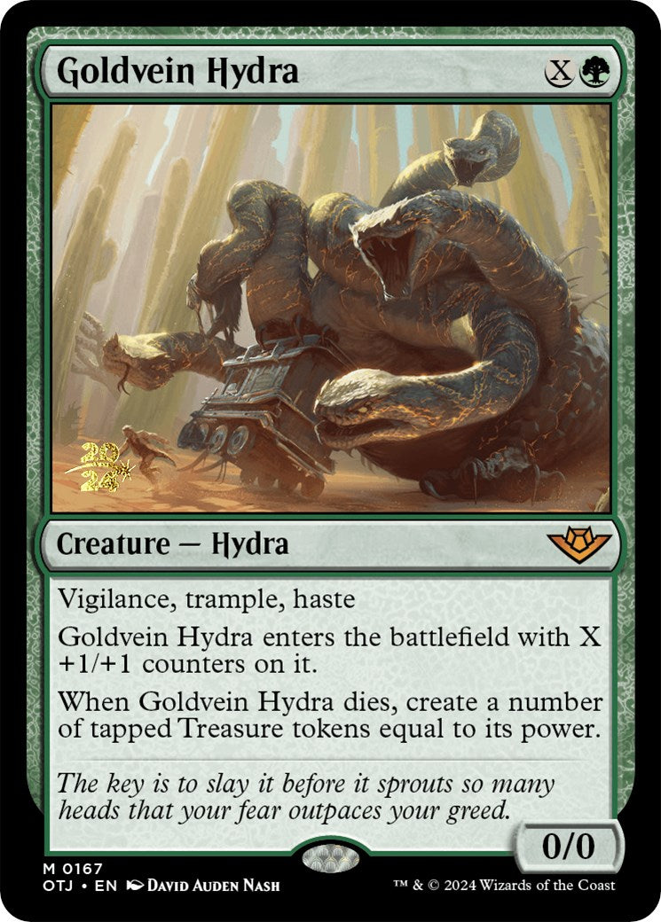 Goldvein Hydra [Outlaws of Thunder Junction Prerelease Promos] | Amazing Games TCG