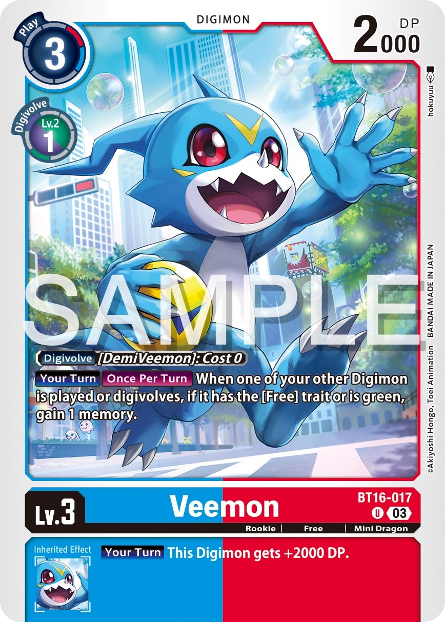 Veemon [BT16-017] [Beginning Observer] | Amazing Games TCG