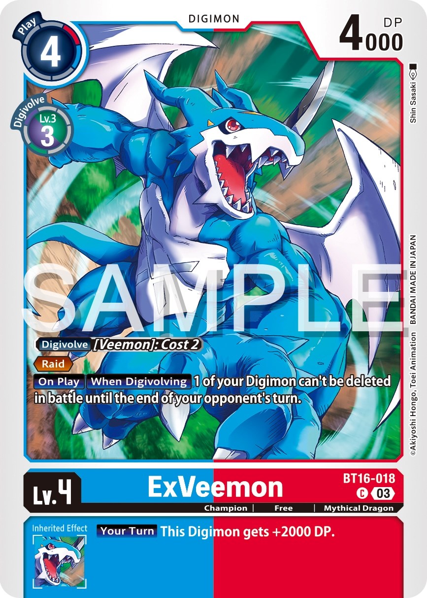 ExVeemon [BT16-018] [Beginning Observer] | Amazing Games TCG