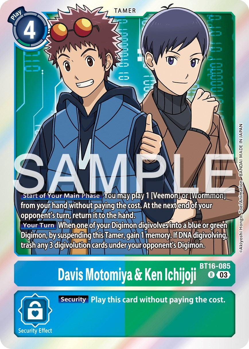 Davis Motomiya & Ken Ichijoji [BT16-085] [Beginning Observer] | Amazing Games TCG