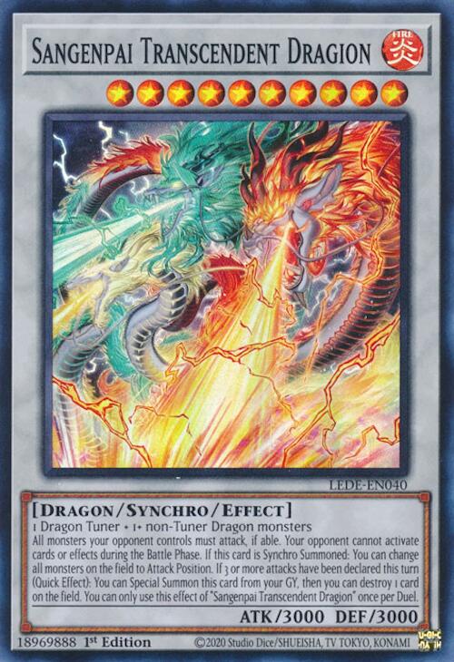 Sangenpai Transcendent Dragion [LEDE-EN040] Super Rare | Amazing Games TCG