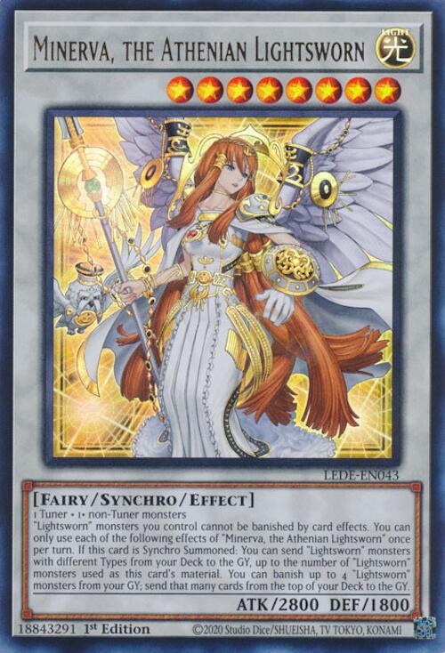 Minerva, the Athenian Lightsworn [LEDE-EN043] Ultra Rare | Amazing Games TCG