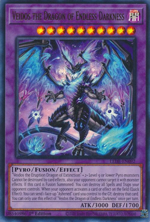 Veidos the Dragon of Endless Darkness [LEDE-EN092] Ultra Rare | Amazing Games TCG