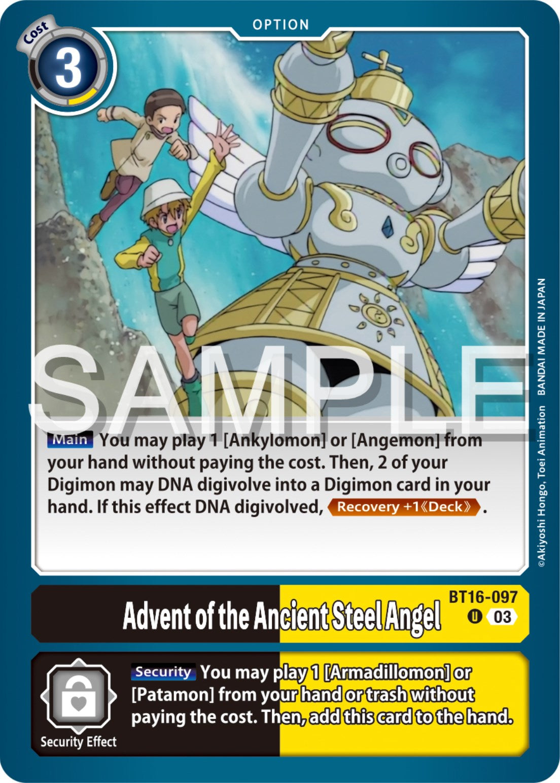 Advent of the Ancient Steel Angel [BT16-097] [Beginning Observer] | Amazing Games TCG