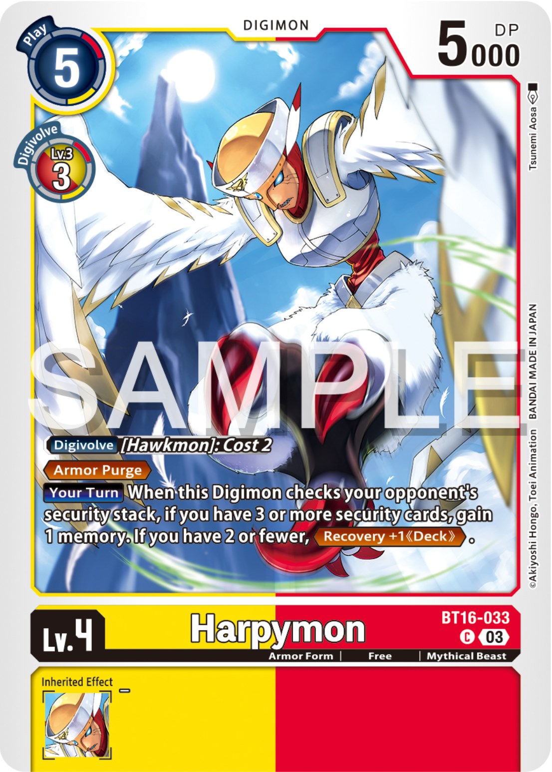 Harpymon [BT16-033] [Beginning Observer] | Amazing Games TCG