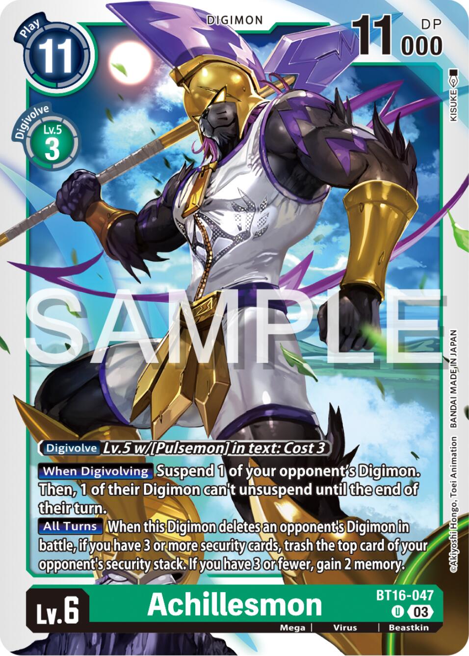 Achillesmon [BT16-047] [Beginning Observer] | Amazing Games TCG