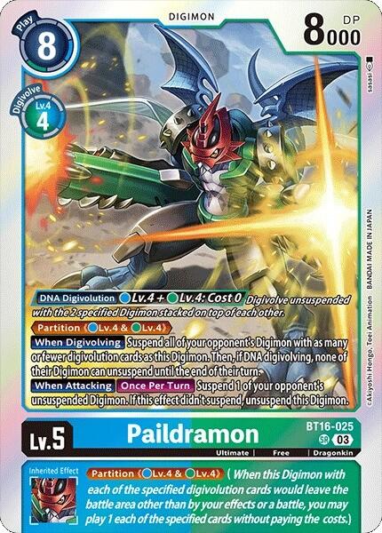 Paildramon [BT16-025] [Beginning Observer] | Amazing Games TCG