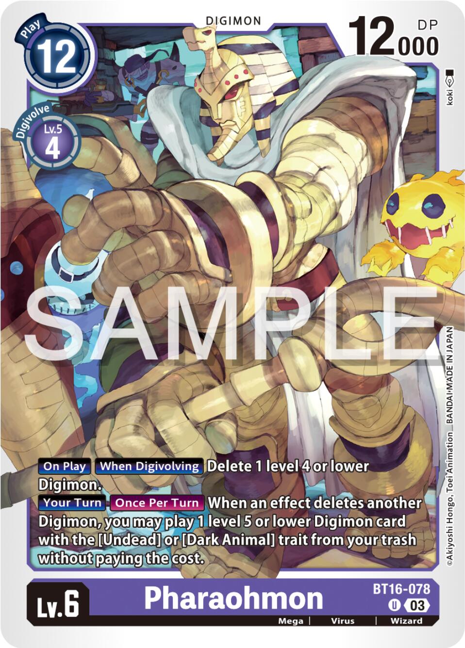 Pharaohmon [BT16-078] [Beginning Observer] | Amazing Games TCG