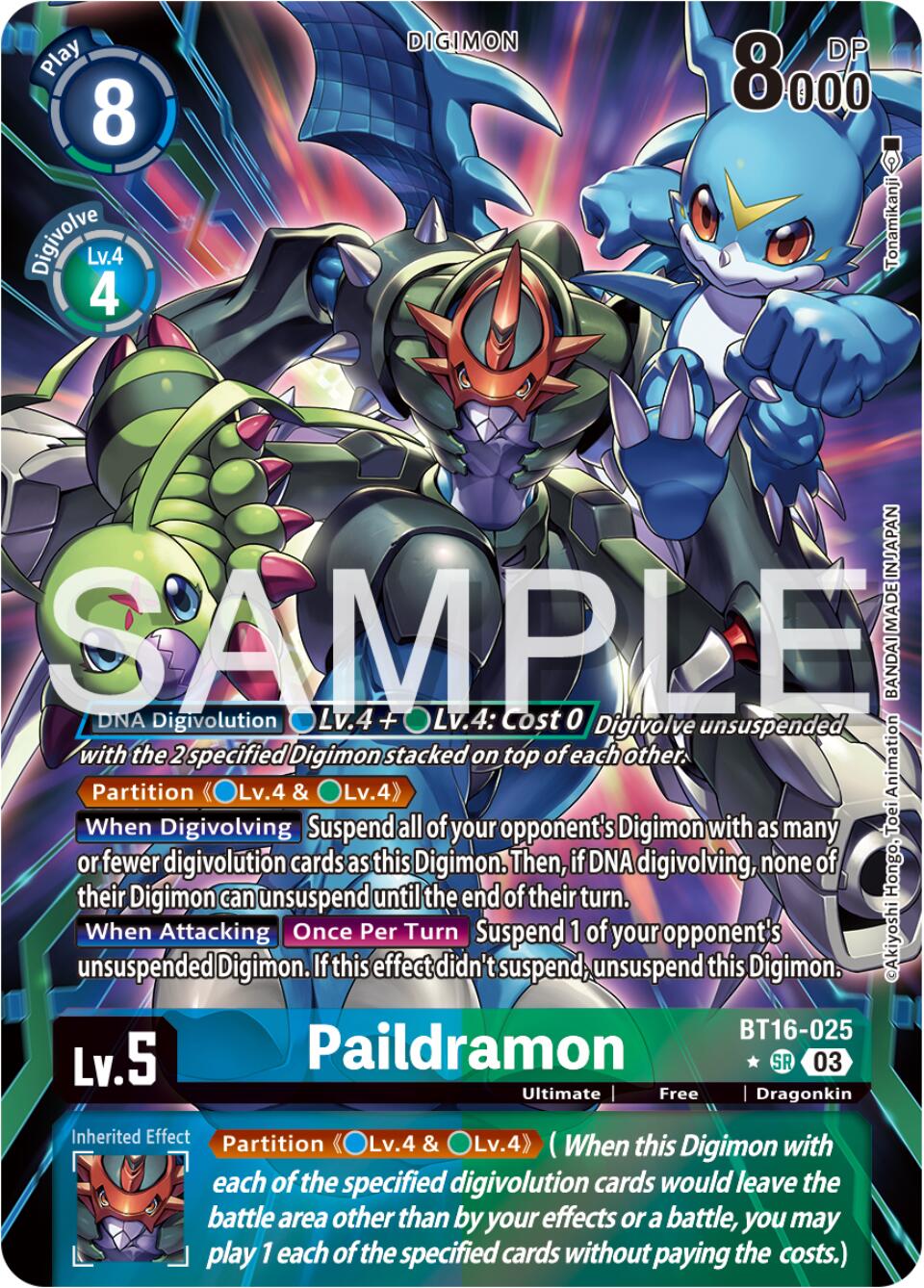 Paildramon [BT16-025] (Alternate Art) [Beginning Observer] | Amazing Games TCG