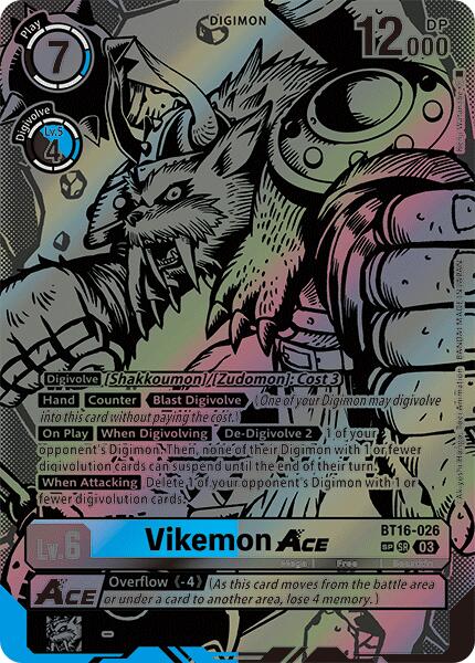 Vikemon Ace [BT16-026] (Textured) [Beginning Observer] | Amazing Games TCG