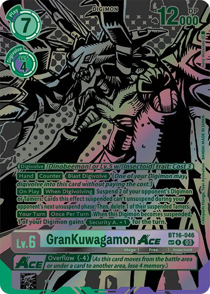 GranKuwagamon Ace [BT16-046] (Alternate Art) [Beginning Observer] | Amazing Games TCG