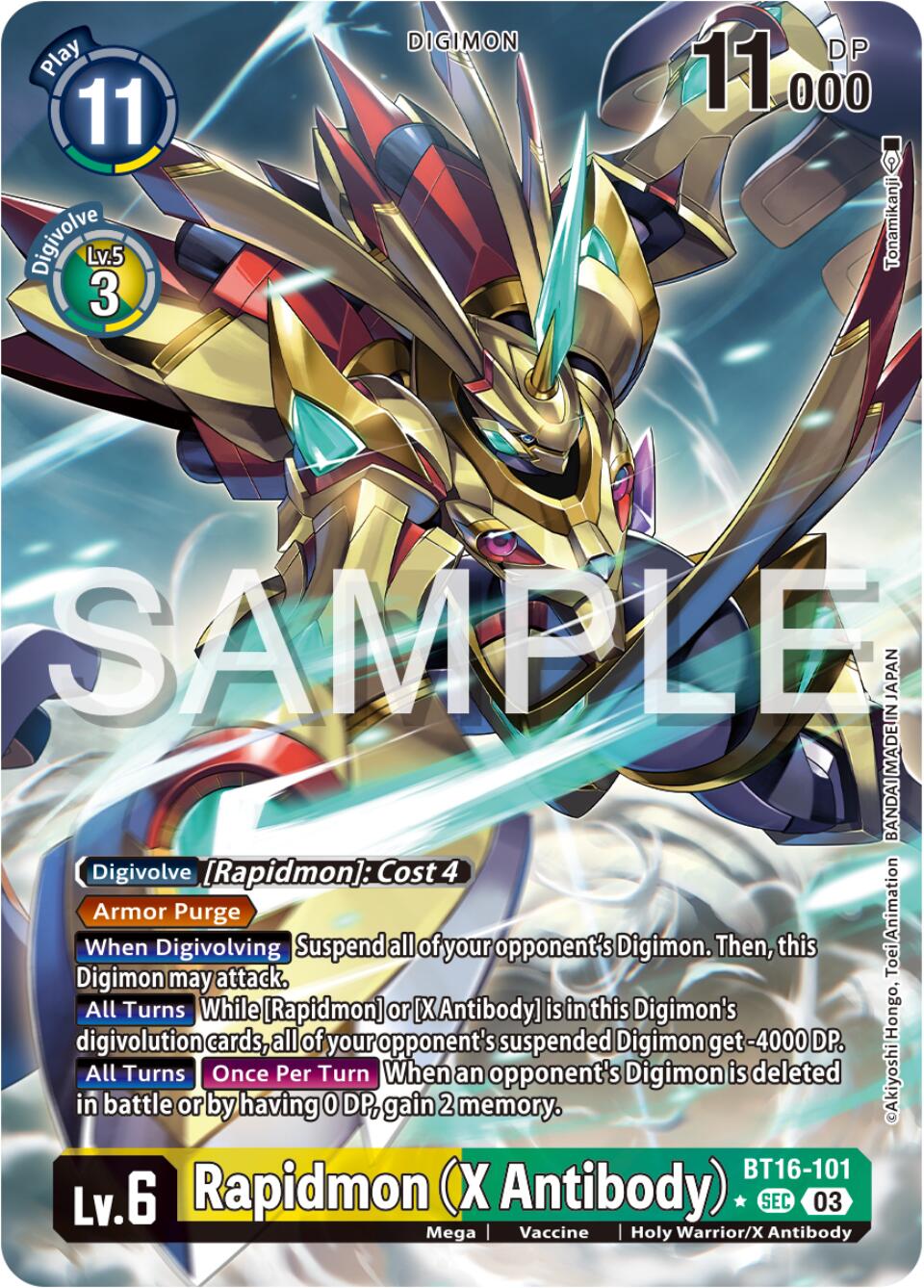 Rapidmon (X Antibody) [BT16-101] (Alternate Art) [Beginning Observer] | Amazing Games TCG