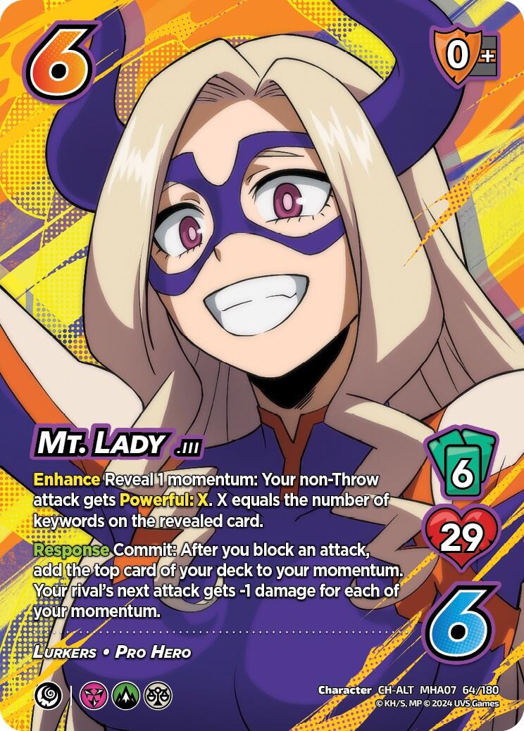 Mt. Lady (Alternate Art) [Girl Power] | Amazing Games TCG