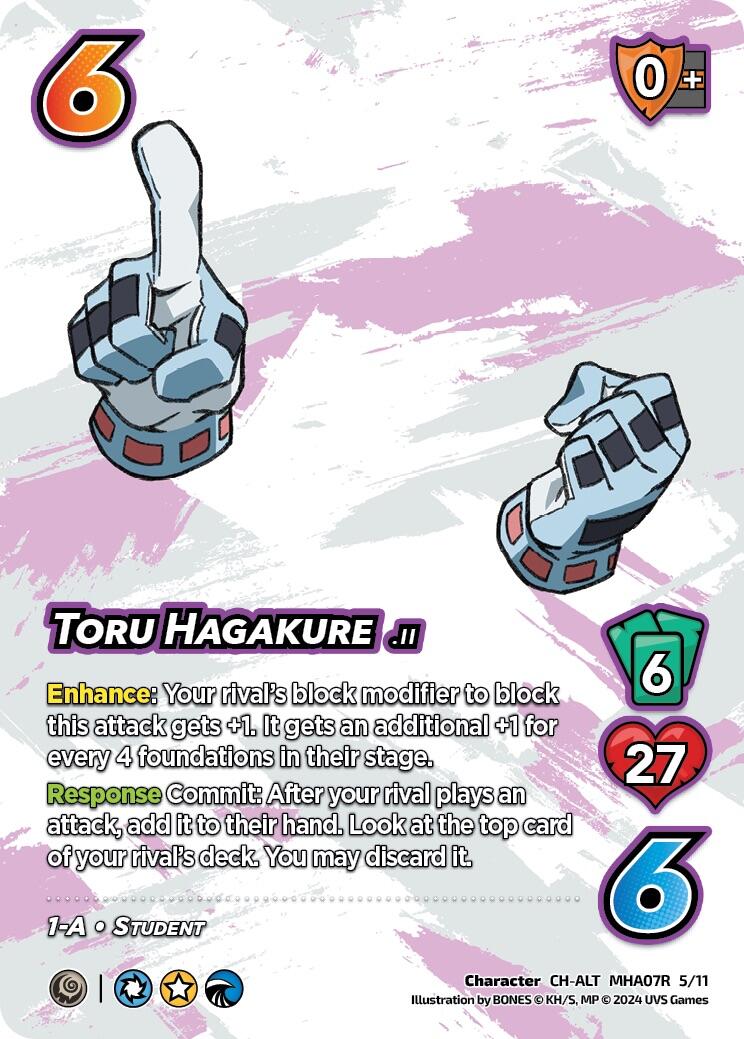 Toru Hagakure (Alternate Art) [Girl Power] | Amazing Games TCG