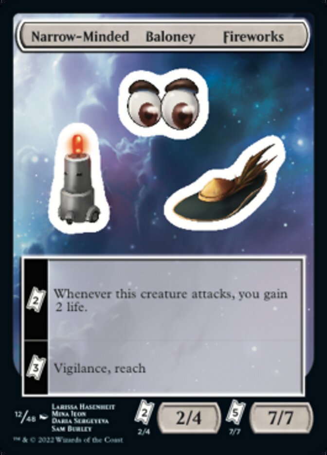 Narrow-Minded Baloney Fireworks [Unfinity Stickers] | Amazing Games TCG