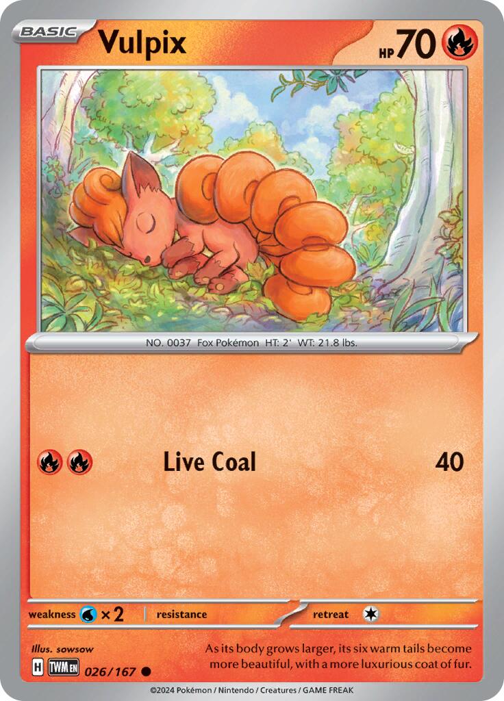 Vulpix (026/167) [Scarlet & Violet: Twilight Masquerade] | Amazing Games TCG