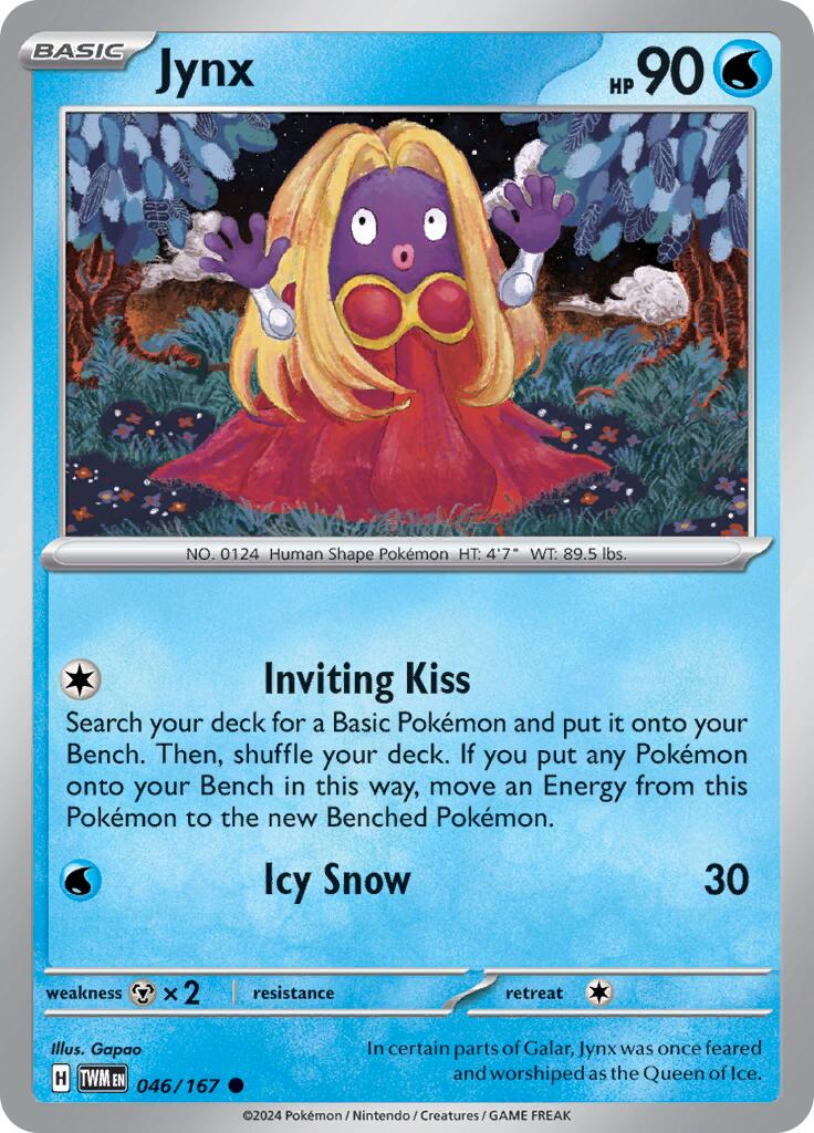 Jynx (046/167) [Scarlet & Violet: Twilight Masquerade] | Amazing Games TCG