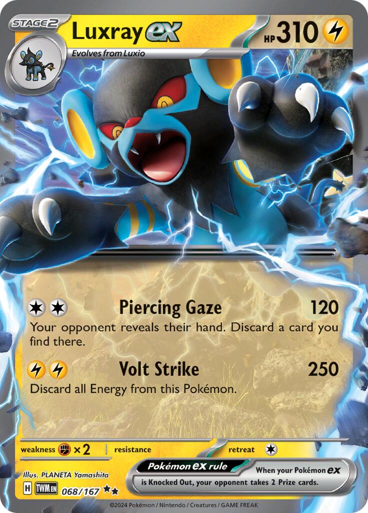 Luxray ex (068/167) [Scarlet & Violet: Twilight Masquerade] | Amazing Games TCG