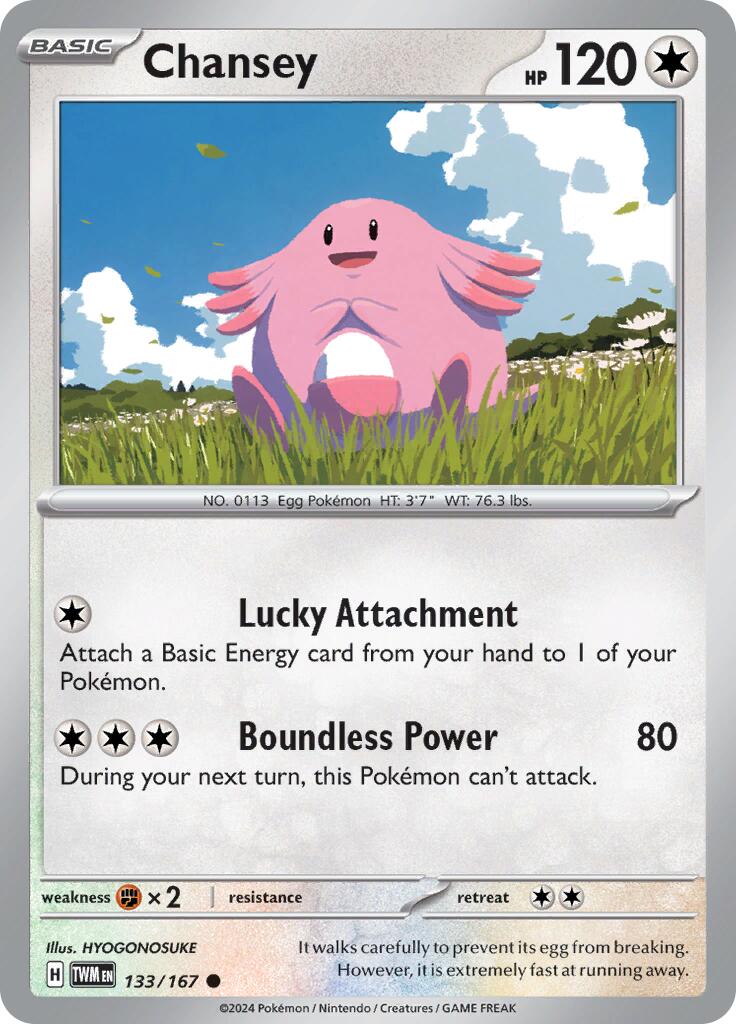 Chansey (133/167) [Scarlet & Violet: Twilight Masquerade] | Amazing Games TCG