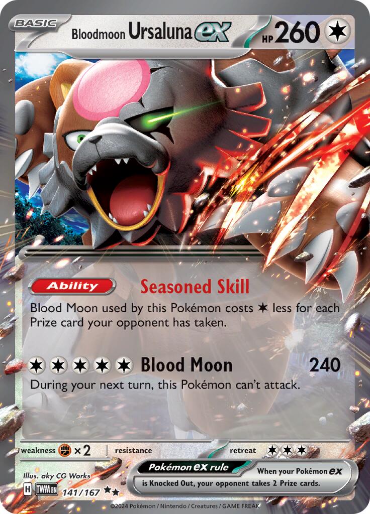 Bloodmoon Ursaluna ex (141/167) [Scarlet & Violet: Twilight Masquerade] | Amazing Games TCG