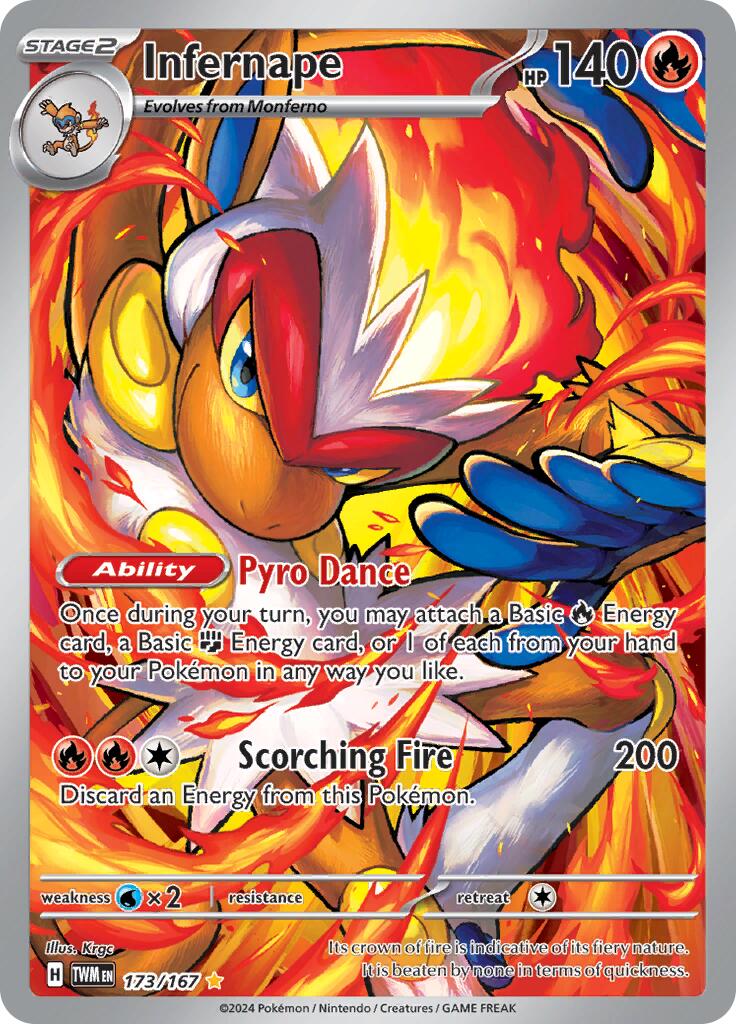 Infernape (173/167) [Scarlet & Violet: Twilight Masquerade] | Amazing Games TCG