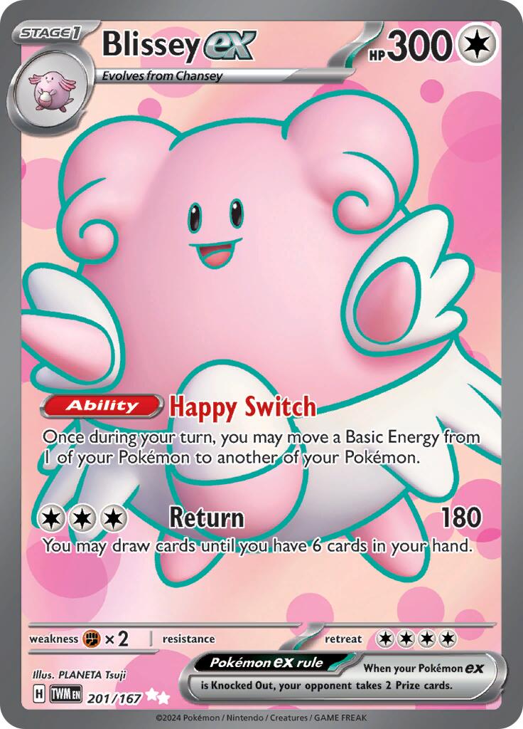 Blissey ex (201/167) [Scarlet & Violet: Twilight Masquerade] | Amazing Games TCG