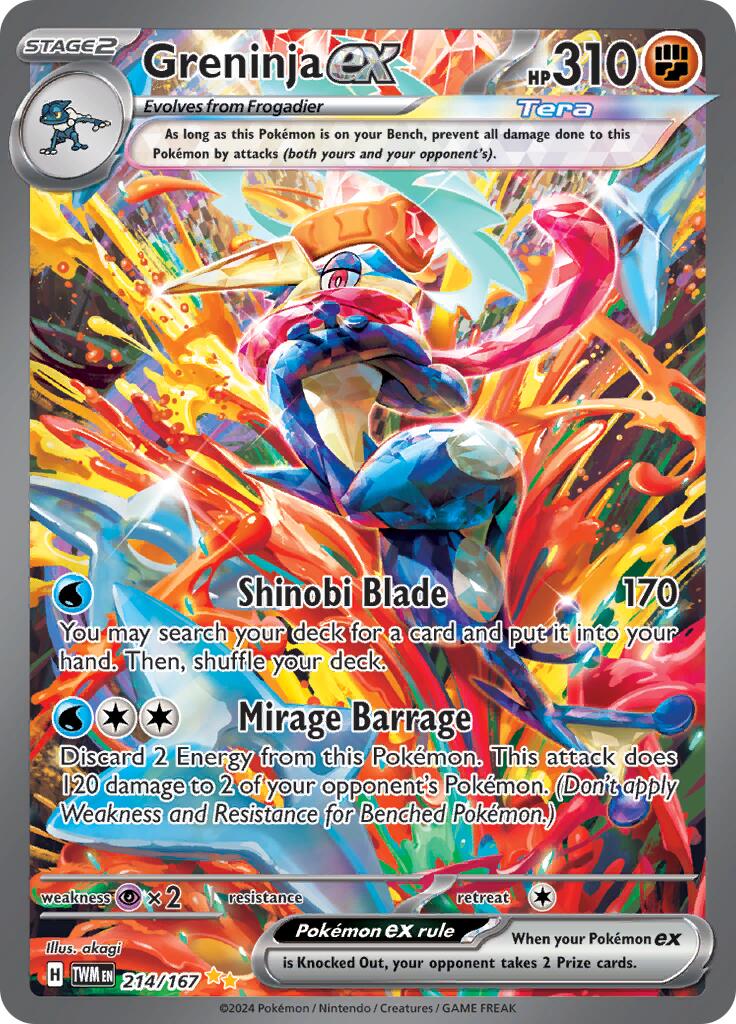 Greninja ex (214/167) [Scarlet & Violet: Twilight Masquerade] | Amazing Games TCG