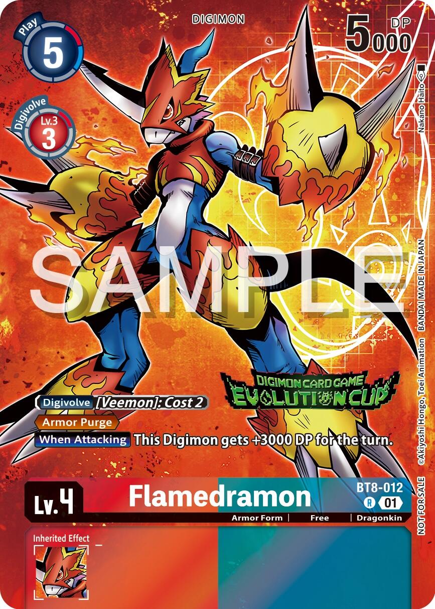 Flamedramon [BT8-012] (2024 Evolution Cup) [New Awakening Promos] | Amazing Games TCG