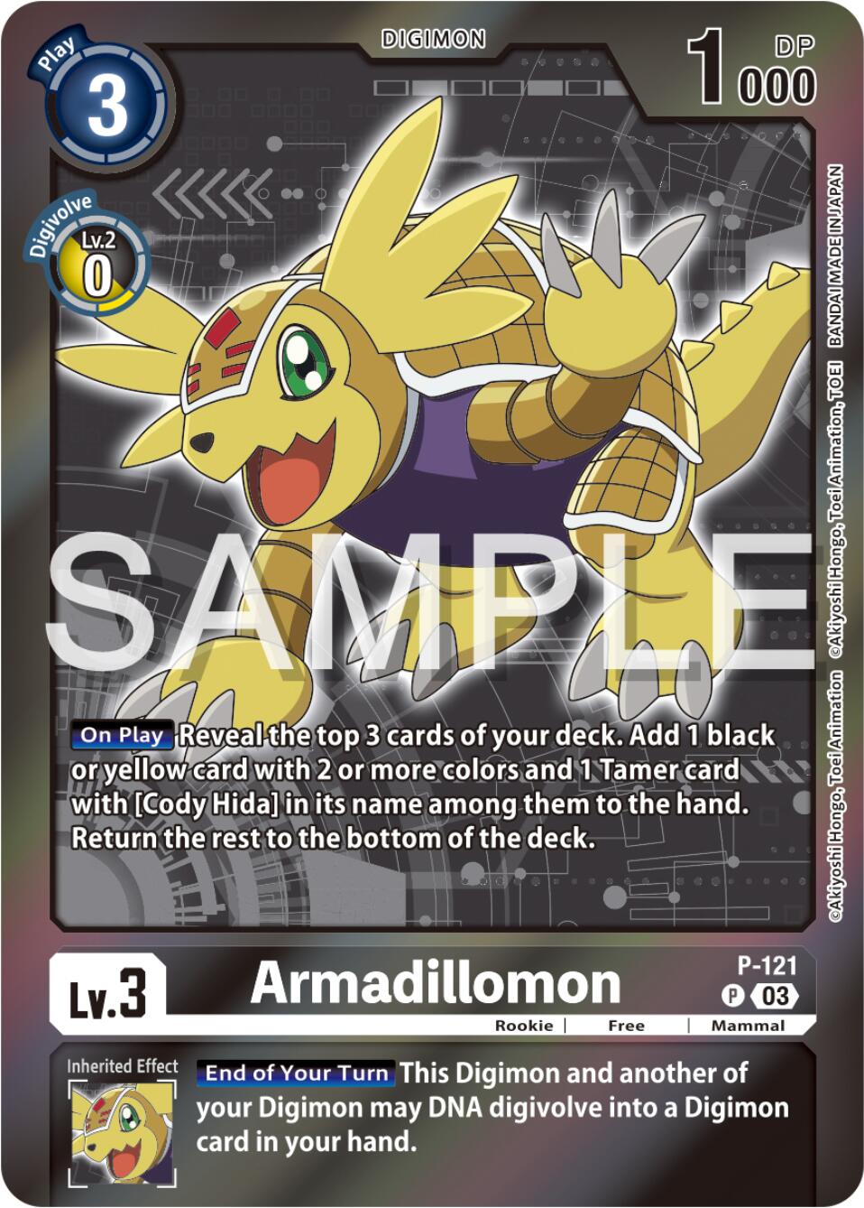 Armadillomon [P-121] (Digimon Adventure Box 2024) [Promotional Cards] | Amazing Games TCG