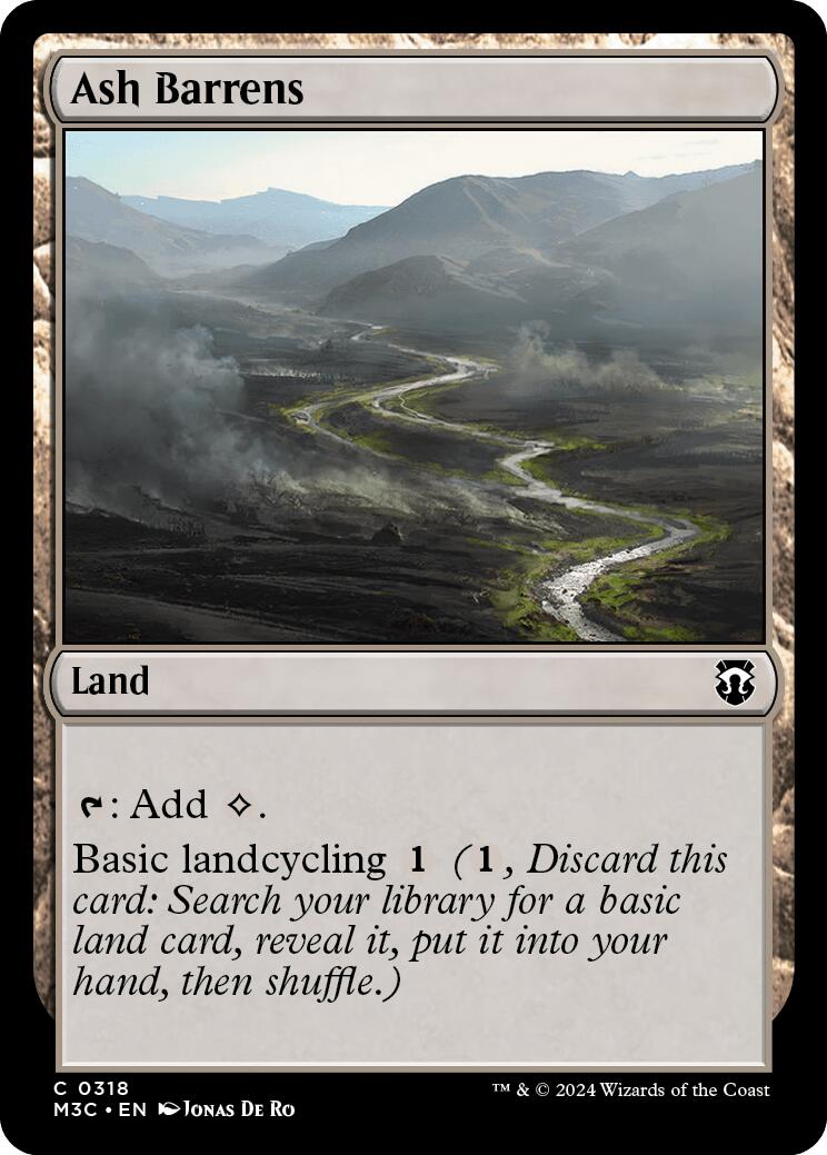 Ash Barrens [Modern Horizons 3 Commander] | Amazing Games TCG