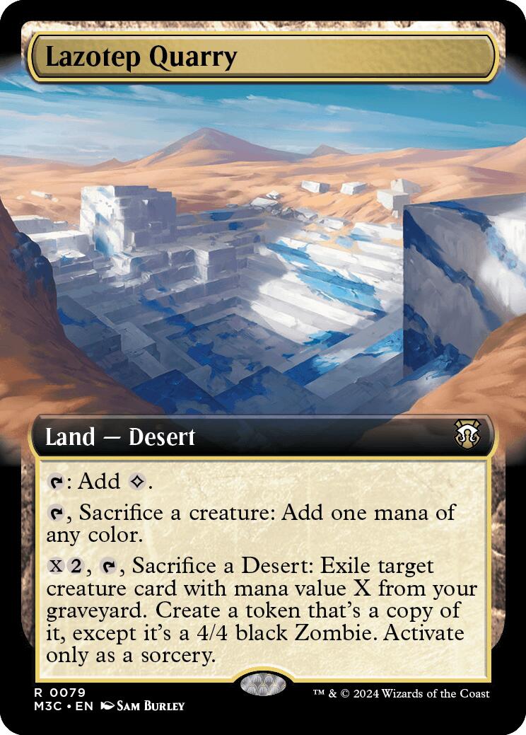 Lazotep Quarry (Extended Art) (Ripple Foil) [Modern Horizons 3 Commander] | Amazing Games TCG