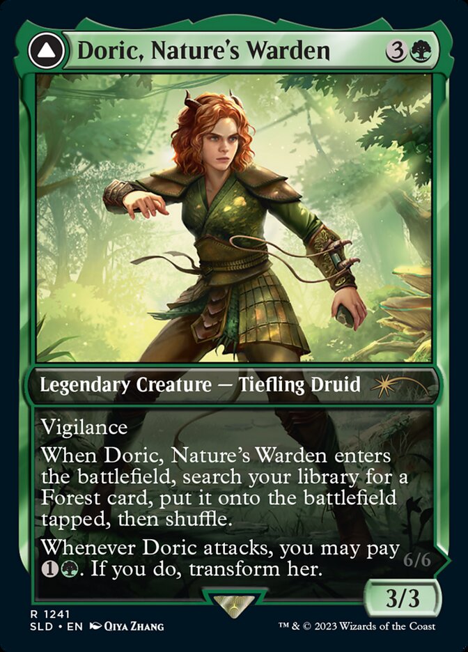 Doric, Nature's Warden // Doric, Owlbear Avenger [Secret Lair Drop Series] | Amazing Games TCG