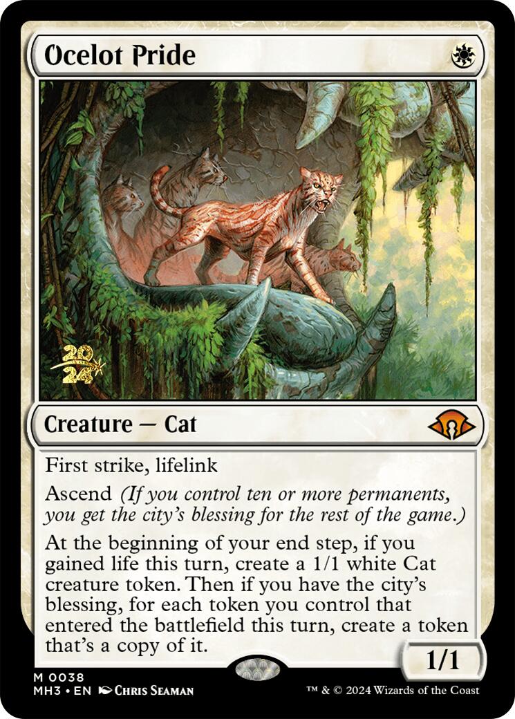 Ocelot Pride [Modern Horizons 3 Prerelease Promos] | Amazing Games TCG